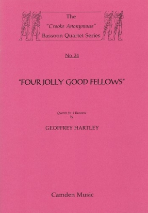 Four Jolly Good Fellows for 4 bassoons score and parts