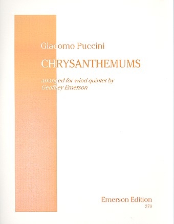 Chrysamthemums for flute, oboe, clarinet, horn in f and bassoon score and parts