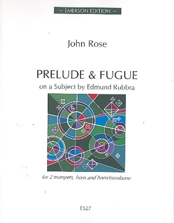 Prelude and Fugue for 2 trumpets and 2 horns (horn/trombone) score and parts