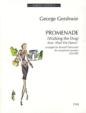 Promenade fr 5 Saxophone (SAATBar) Partitur und Stimmen