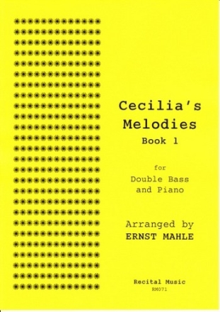 Arr: Ernst Mahle Cecilia's Melodies Book 1 double bass & piano