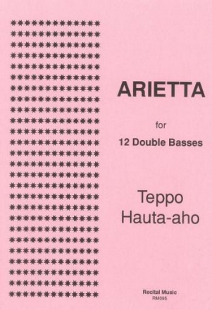 Teppo Hauta-aho Arietta for 12 double basses double bass ensemble