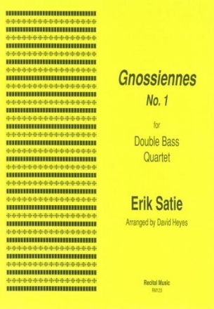 Erik Satie Ed: David Heyes Gnossiennes No.1 double bass quartet