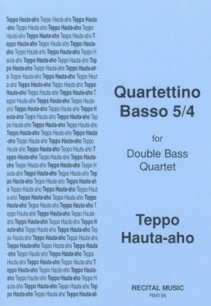 Teppo Hauta-aho Quartettino Basso 5/4 double bass quartet