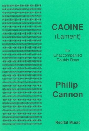 Philip Cannon Caoine (Lament) double bass solo