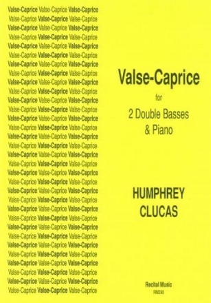 Humphrey Clucas Valse-Caprice for 2 double basses and piano double bass duet