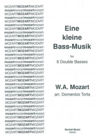 Eine kleine Bass-Musik for 6 double basses score and parts