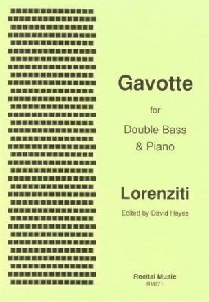 Gavotte fr Kontrabass und Klavier