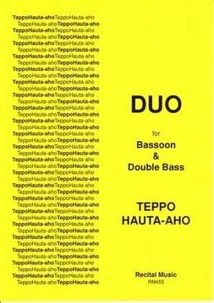 Teppo Hauta-aho Duo bassoon & double bass, cello & double bass, double bass & other instru