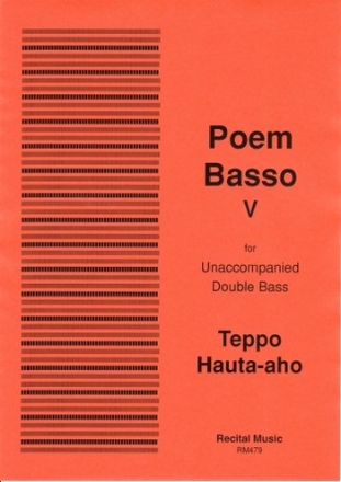 Teppo Hauta-aho Poem Basso V double bass solo