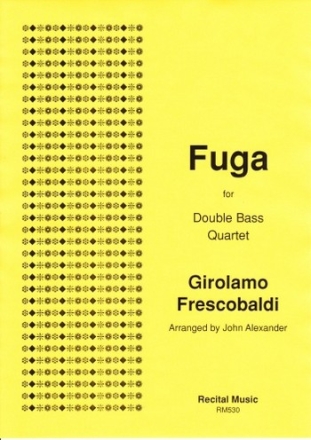 Girolamo Frescobaldi Arr: John  Alexander Fuga double bass quartet