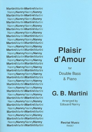 Plaisir d'amour fr Kontrabass und Klavier