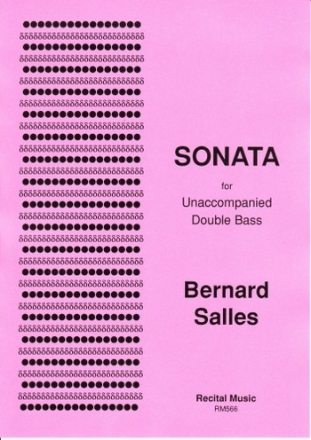 Bernard Salles Sonata double bass solo