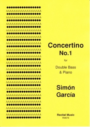 Simon Garcia Concertino No.1 double bass & piano