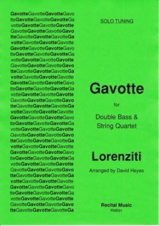 Lorenziti Arr: David Heyes Gavotte (Solo tuning) double bass and string orchestra, double bass & other instruments