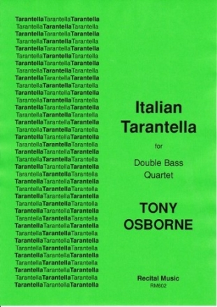 Italian Tarantella for 4 doubles basses score and parts