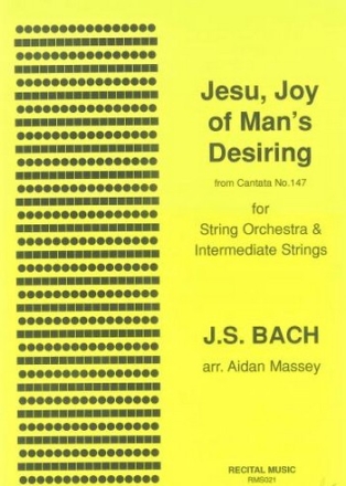 Johann Sebastian Bach Arr: Aidan Massey Jesu, Joy of Man's Desiring string orchestra