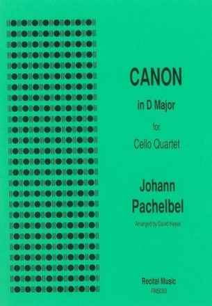 Johann Pachelbel Ed: David Heyes Canon in D major cello quartet