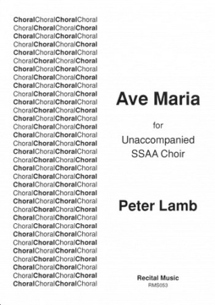 Peter Lamb Ave Maria choral (upper voices)