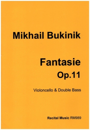 Fantasie op.11 for violoncello and double bass score and parts