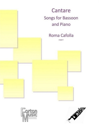 Roma Cafolla, Cantare Bassoon and Piano Book & Part