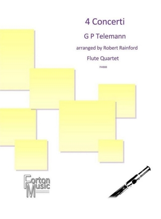 Georg Philipp Telemann, 4 Concerti 4 Flutes Set