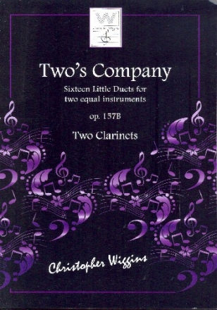 Two's Company op.157b for 2 clarinets score