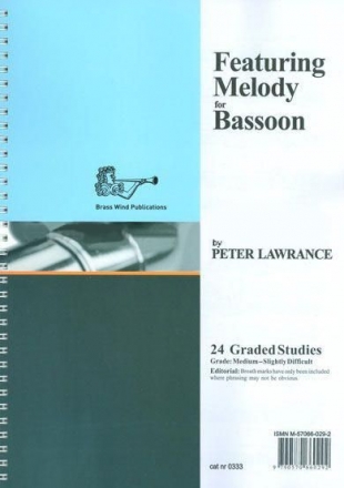 Featuring Melody for Bassoon Fagott Buch