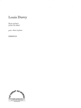 Louis Durey, Deux Pomes d'Ho-Chi-Minh, Op.69 Vocal and Piano Klavierauszug