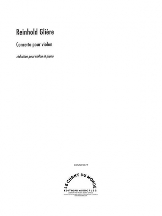 Reinhold Glire, Concerto Pour Violon, Concerto Allegro Violine und Klavier Buch