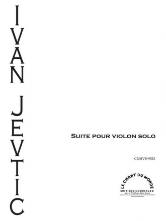 Ivan Jevtic  Suite Pour Violon Seul Violine Buch