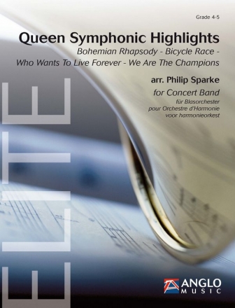 Queen Symphonic Highlights Concert Band/Harmonie Partitur + Stimmen