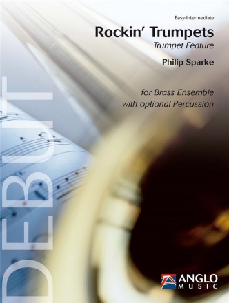 Rockin' Trumpets (Trumpet Feature) for brass ensemble with opt. percussion score and parts