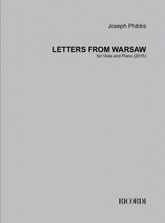 Joseph Phibbs, Letters From Warsaw Viola und Klavier Buch