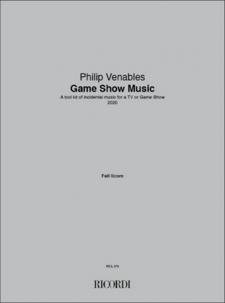 P. Venables, Game Show Music for 11 instruments Partitur