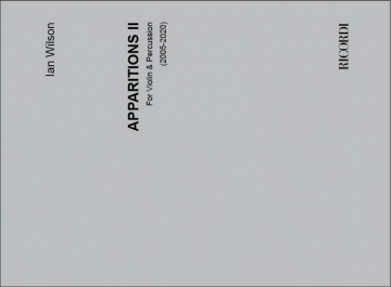 Ian Wilson, Apparitions II Violin and Percussion Buch