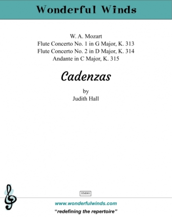 HM001  Judith Hall, Mozart - Flute Cadenzas for flute