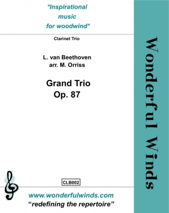 Beethoven, L. van, Grand Trio Clarinet Trio: 3 Bb cCls.