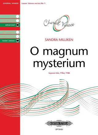 O magnum mysterium for soprano solo and 2 male choirs (TTBar, TTBB) Score