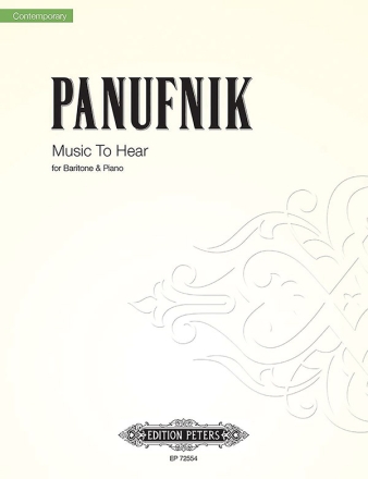 Panufnik, R. Music to Hear (2014), St., Bar. solo, Klav., GH. Music to Hear (E)