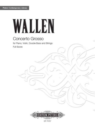 Wallen, Errollyn Concerto Grosso fr Klavier, Violine, Kantrabass und Streicher Partitur