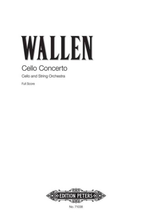 Wallen, Errollyn Cello Concerto fr Cello Solo und Streichorchester Partitur