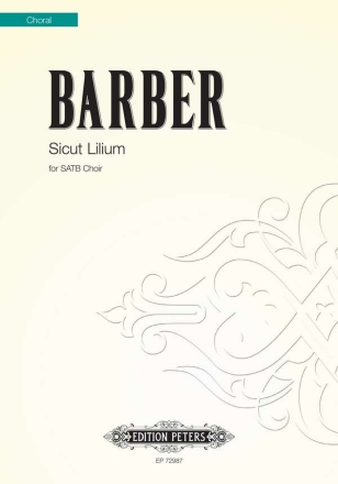 Barber, Sicut Lilium fr gemischten Chor (SATB)