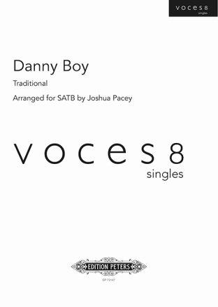 Danny Boy for mixed choir a cappella choral score