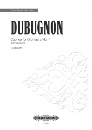 Richard Dubugnon, Caprice No.4 fr Orchester Partitur