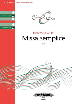 Milliken, S. Missa semplice, Chorpartitur, S. (Ch..), A., GH. Missa semplice (CP)