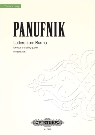 Panufnik, R. Letters from Burma (2004), P., Stimme, Geheftet Lett. from Burma (P / E)