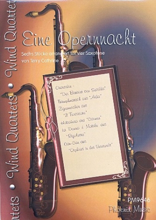 Eine Opernnacht fr 4 Saxophone (AATT) Partitur und Stimmen