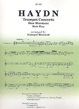 Slow Movement from Concerto in Eb for for trumpet and orchestra - made easy for trumpet and piano