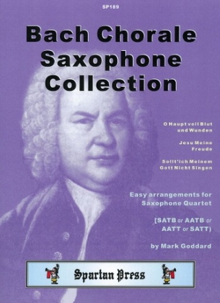 Johann Sebastian Bach Arr: Mark Goddard Bach Chorale Saxophone Collection saxophone quartet